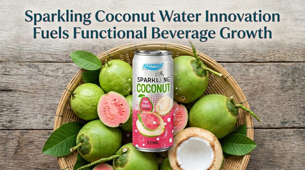 Sparkling Coconut Water Innovation Fuels Functional Beverage Growth