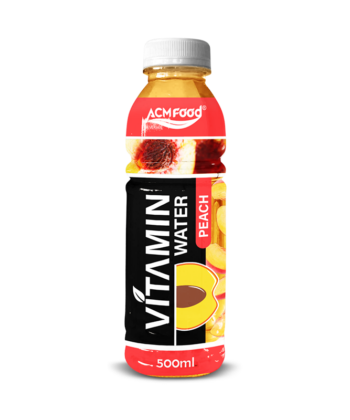 OEM/ODM Vitamin Water with Peach Flavor 500ml PET Bottle