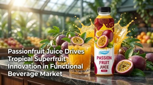 Passionfruit juice tropical superfruit functional beverage article banner