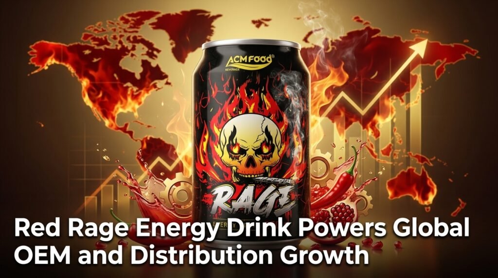 Red Rage Energy Drink 250ml short can functional benefits global OEM growth featured image