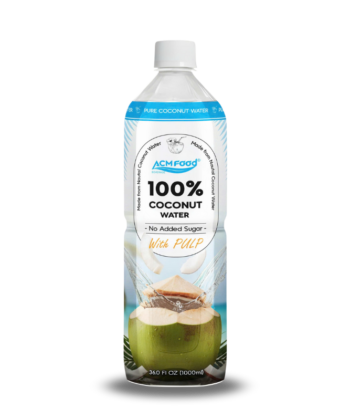 100% Coconut Water with pulp 33.8 fl oz Pet Bottle | Coconut Water Suppliers | NFC - ACM