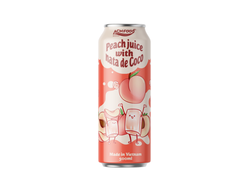 ACM Peach Juice with nata de Coco