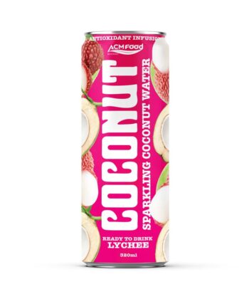 320ml Sparkling  Coconut  Water Lychee flavor