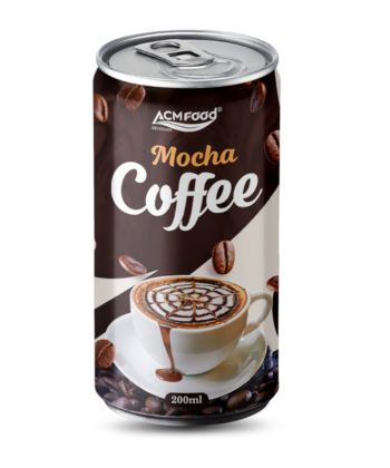200ml Cans ACM brand Mocha Coffee Drink