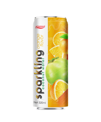 320ml ACM Sparkling coconut water Orange flavor