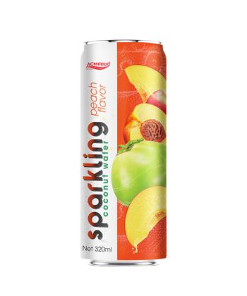 320ml ACM Sparkling Coconut Water Peach flavor