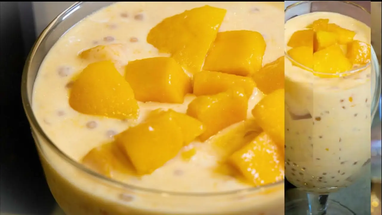 Fruit salad with nata de coco cubes