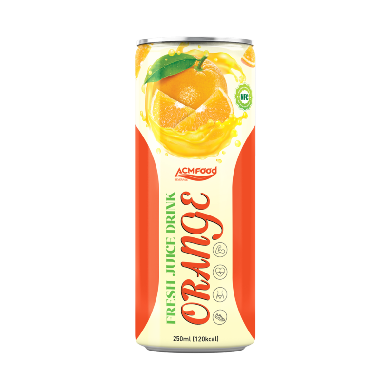 250ml ACM Orange Juice in can