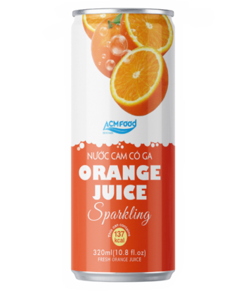 10.8 Fl Oz Cans ACM Orange Sparkling Drink