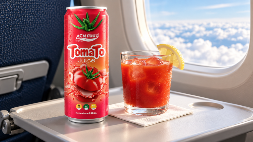Tomato Juice for Airlines and Hotels: Why It Is a Top In-Flight Drink and How to Source It