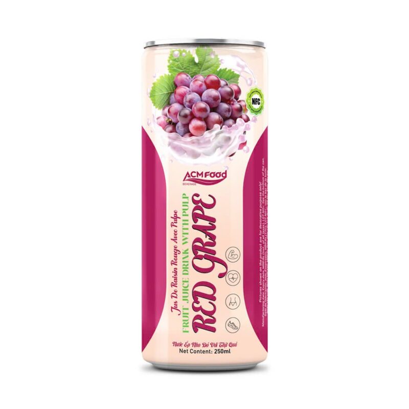 250ml ACM Red Grape Juice in can